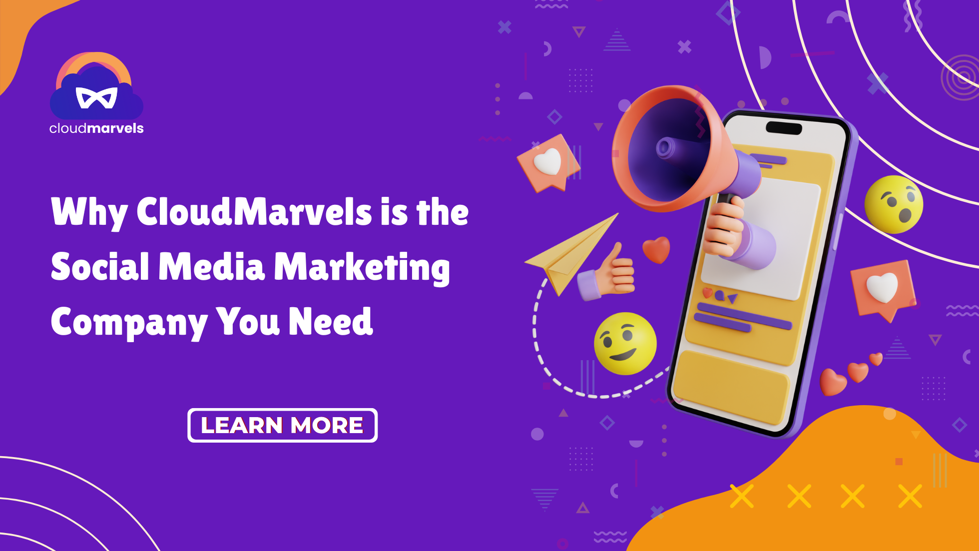 Social media strategist working on campaign analytics and content calendars, with platform icons like Facebook, Instagram, and LinkedIn, representing why CloudMarvels is the ideal social media marketing company for your business.